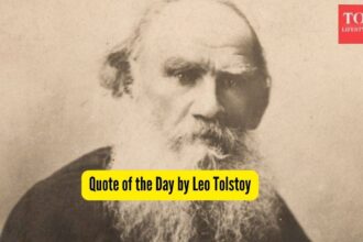 Quote of the Day by Leo Tolstoy, "If you make it a habit not to blame others, you will feel the growth of the ability love in
