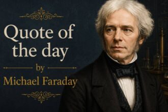 Quote of the day by Michael Faraday: "I was at first almost frightened when I saw…"