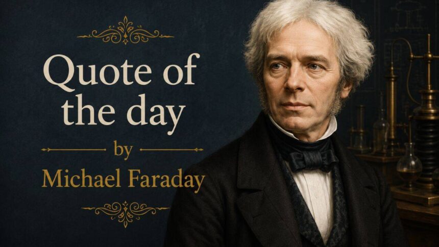 Quote of the day by Michael Faraday: "I was at first almost frightened when I saw…"