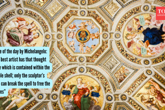 Quote of the day by Michelangelo: “The best artist has that thought alone which is contained within the marble shell; only