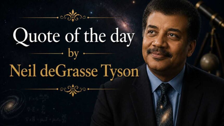 Quote of the day by Neil deGrasse Tyson: "You can't be a scientist if you're uncomfortable with ignorance"