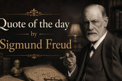 Quote of the day by Sigmund Freud: "The only person with whom you have to compare yourself is…"