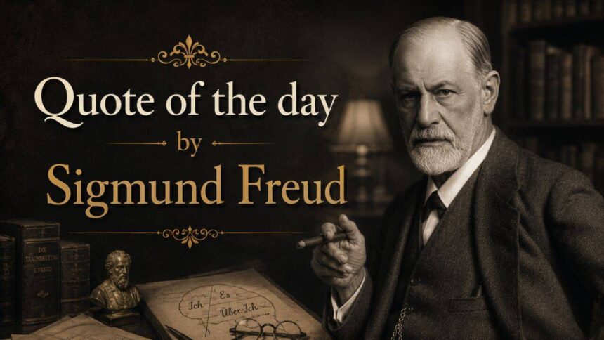 Quote of the day by Sigmund Freud: "The only person with whom you have to compare yourself is…"