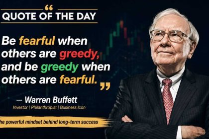 Quote of the day by Warren Buffett: “Be fearful when others are greedy, and be greedy when…” - the powerful mindset beh