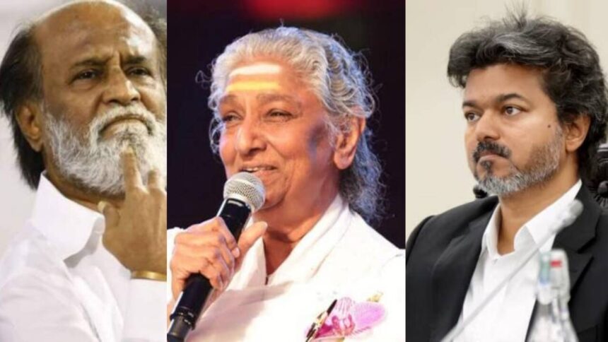 Rajinikanth, CM Vijay, Kamal Haasan pour tributes as legendary singer S Janaki passes away