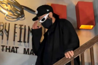 Ranveer Singh hides his new look during visit to Hansal Mehta's office
