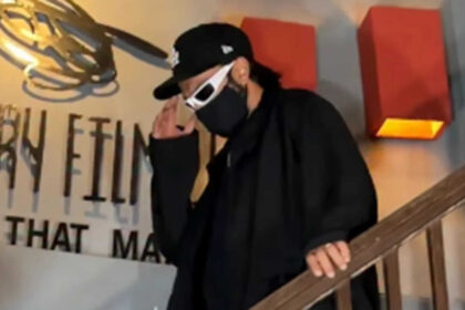 Ranveer Singh hides his new look during visit to Hansal Mehta's office