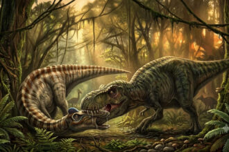 Rare fossil reveals T. rex’s attack style