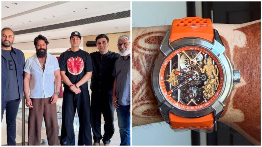 Rishab flaunts Rs 35.88L Ram Janmabhoomi watch with Ramayana team