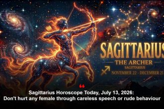 Sagittarius Horoscope Today, July 13, 2026: Don't hurt any female through careless speech or rude behaviour