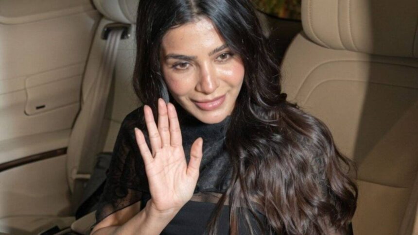 Samantha Ruth Prabhu flaunts baby bump in Rs 39,000 black jumpsuit