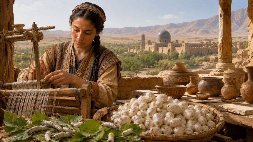 Scientists discover ancient silk production in Uzbekistan nearly 2,000 years before the Silk Road