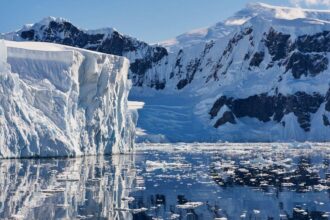 Scientists discover giant fan-shaped structure beneath Antarctica's ice sheet
