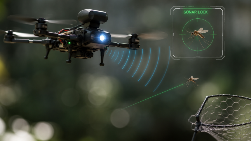 Scientists have built a sonar-guided drone that can find and hunt mosquitoes in mid-air without using insecticides