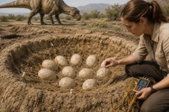 Scientists recreated a dinosaur nest to uncover how eggs stayed warm 70 million years ago