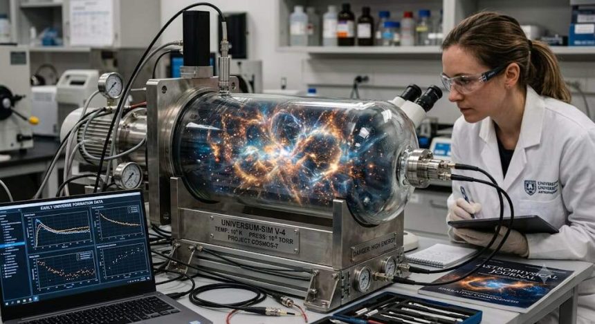 Scientists recreated part of the early universe in a glass tube to study life's