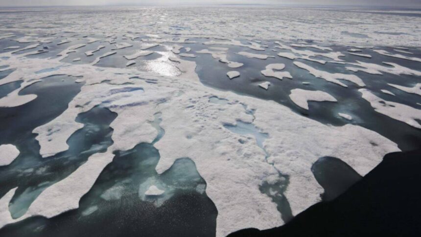 Scientists tried to thicken Arctic ice by pumping seawater onto it. The ice did become thicker and brighter, but there is a b