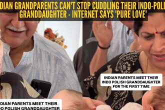 'She is so lucky': Indian grandparents meet their Indo-Polish granddaughter for the first time and their reaction melts heart