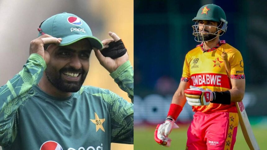 Sikandar Raza surpasses Babar Azam in unwanted T20I record after golden duck vs India