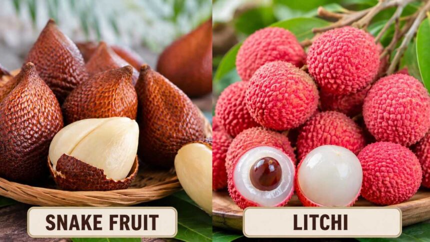 Snake fruit vs Litchi: How these tropical fruits differ in origin, taste, season and more