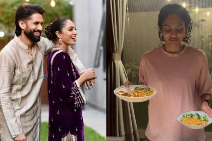 Sobhita reacts to Naga Chaitanya's dinner joke