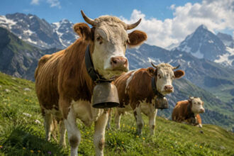 Swiss cows wear giant bells for a simple reason rooted in mountain life