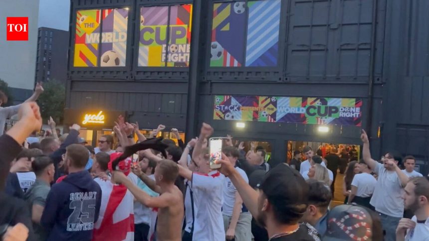 'Text your boss you're not coming': England fans joke about skipping work after epic World Cup win over Mexico