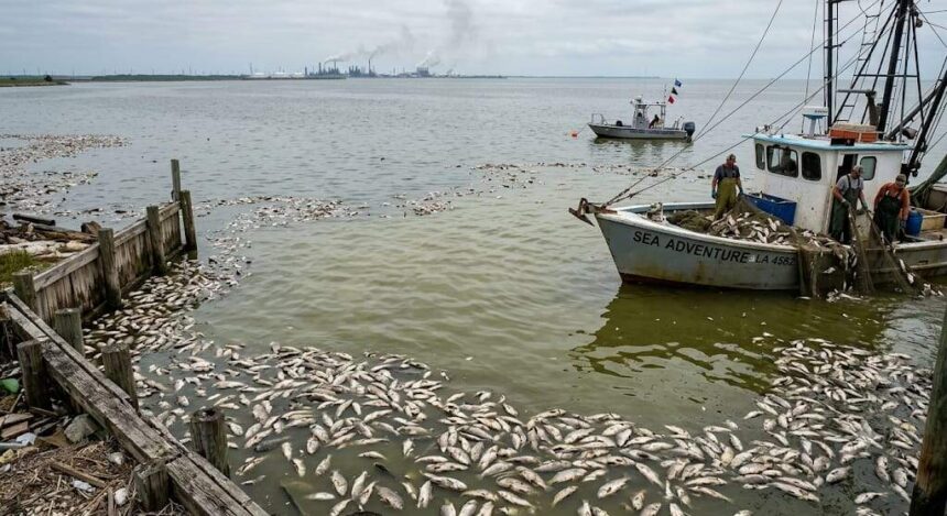 The Gulf of Mexico grows a vast ‘dead zone’ every summer, but what happens beneath the water threatens far more than mari