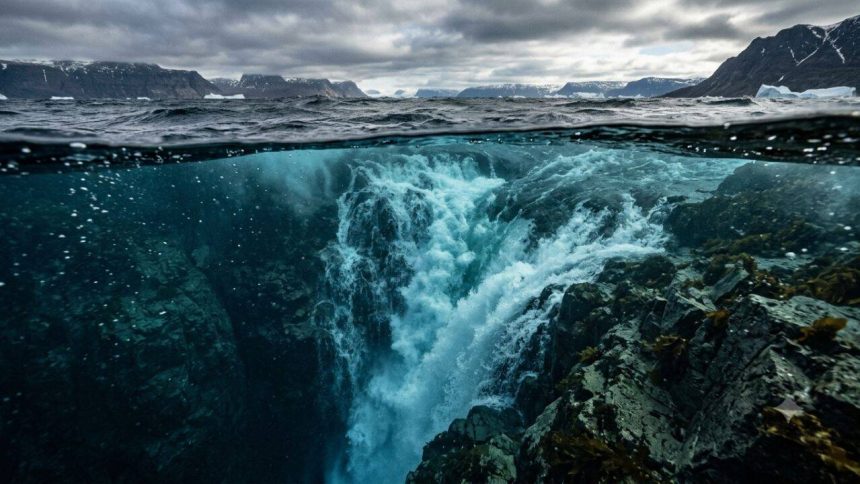 The world's largest waterfall isn't on land. It is hidden beneath the ocean, where billions of litres of water plunge every s