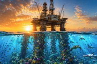 These oil rigs once drilled for crude and symbolised pollution. Now, nature has turned them into thriving underwater sanctuar
