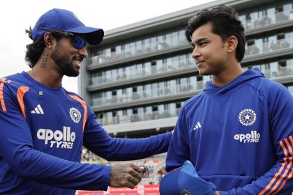 Tilak Varma hands Sooryavanshi historic India debut cap - Watch