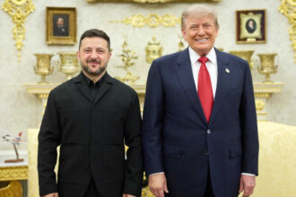 Trump, Zelenskyy discuss Patriot production, Russia peace talks at White House