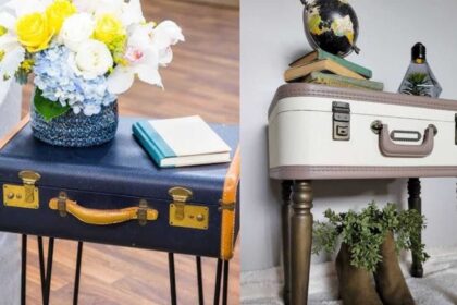 Turn an old suitcase into a side table: The upcycling DIY that makes vintage luggage useful again