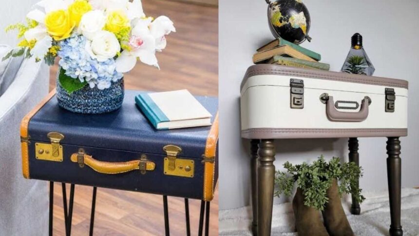 Turn an old suitcase into a side table: The upcycling DIY that makes vintage luggage useful again