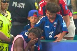 Watch: Heartbroken Cape Verde comforted by crying son after WC exit
