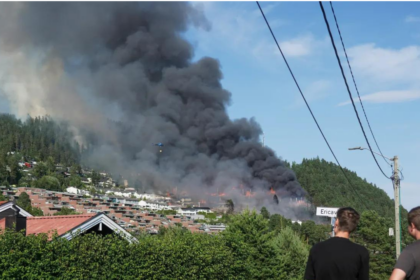 Watch: Largest residential fire in Norway's modern history destroys at least 100 homes
