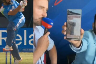 Watch: Rohit's 'nataraja shot' leaves DK in awe during 1st ODI vs England