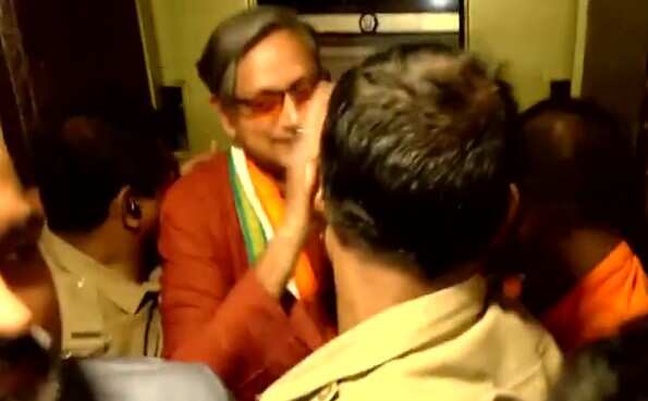 Watch: Shashi Tharoor rescued after Kerala hotel lift gets stuck