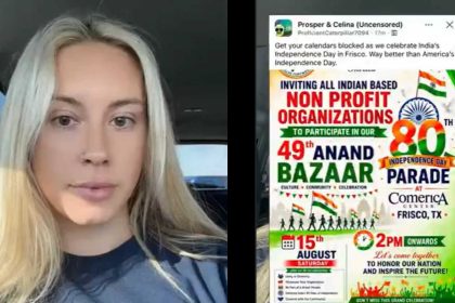 'Way better than America's Independence Day': Texas influencer enraged by advertisement for Indian Independence Day event in