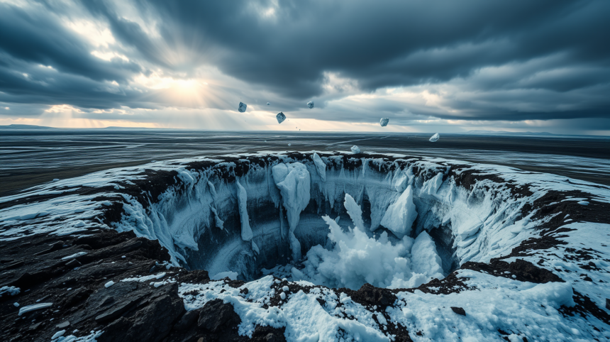 Why Siberia’s lakes sometimes explode, leaving behind giant craters in the frozen Arctic
