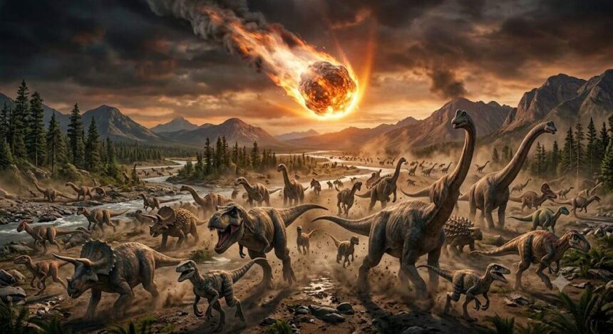 Why the dinosaurs disappeared: The asteroid that ended their reign struck Earth with a force of around 100 million megatons