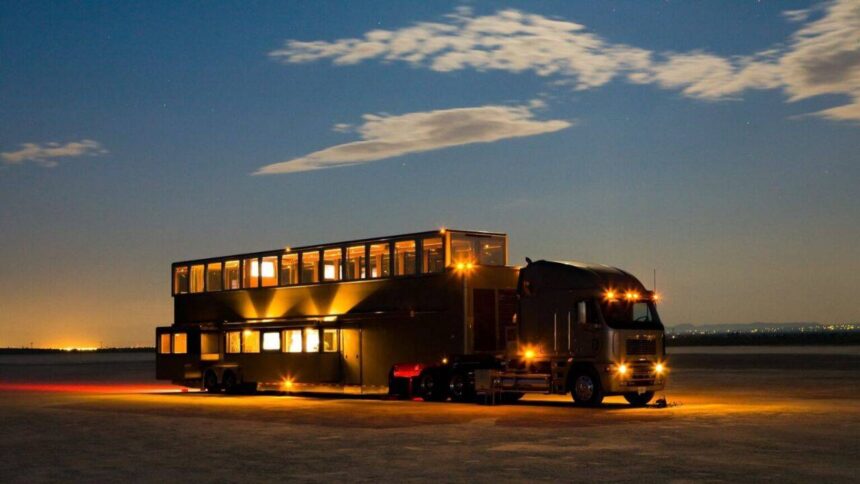 Will Smith once used this $2.5 million, 1,200-square-foot motorhome on film sets; the two-storey vehicle is now a luxury stay