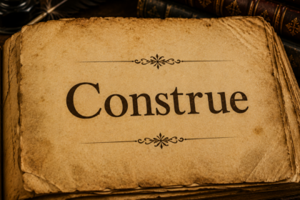 Word of the day: Construe