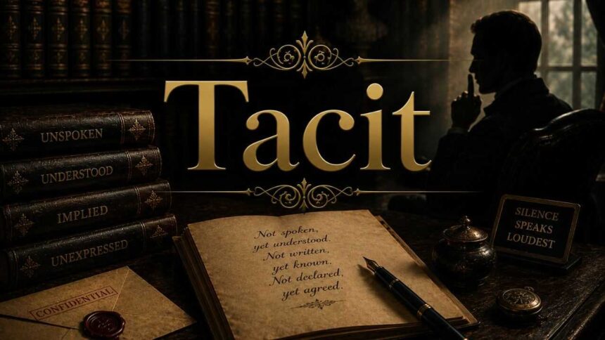 Word of the day: Tacit