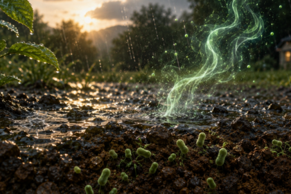 You're not smelling the rain at all, you're actually smelling an ancient bacteria