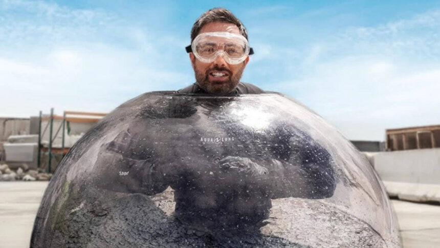 A scientist buried himself in wet concrete to answer one question