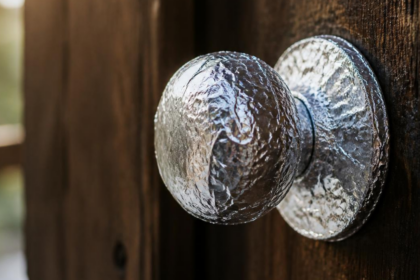 Aluminium foil doorknob hack: Wrap handles before painting; hardware stays scratch-free