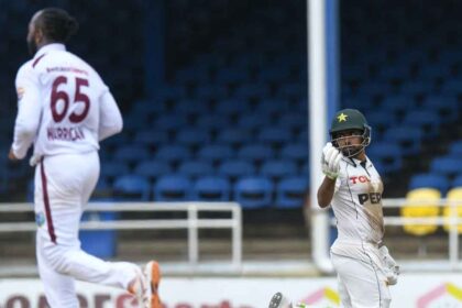 Babar's wait for Test century continues; Pakistan on brink of victory