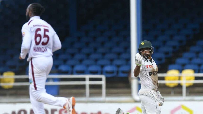 Babar's wait for Test century continues; Pakistan on brink of victory