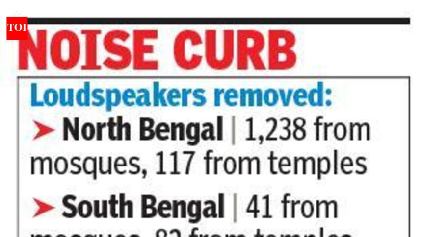 Bengal police crack down on speakers at places of worship